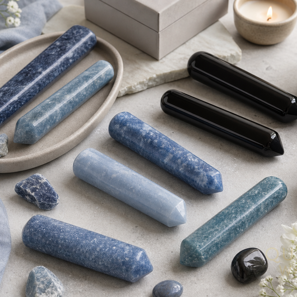 Blue Aventurine Wand Color Guide: Cool-Tone Ritual Styling – Quartz ...
