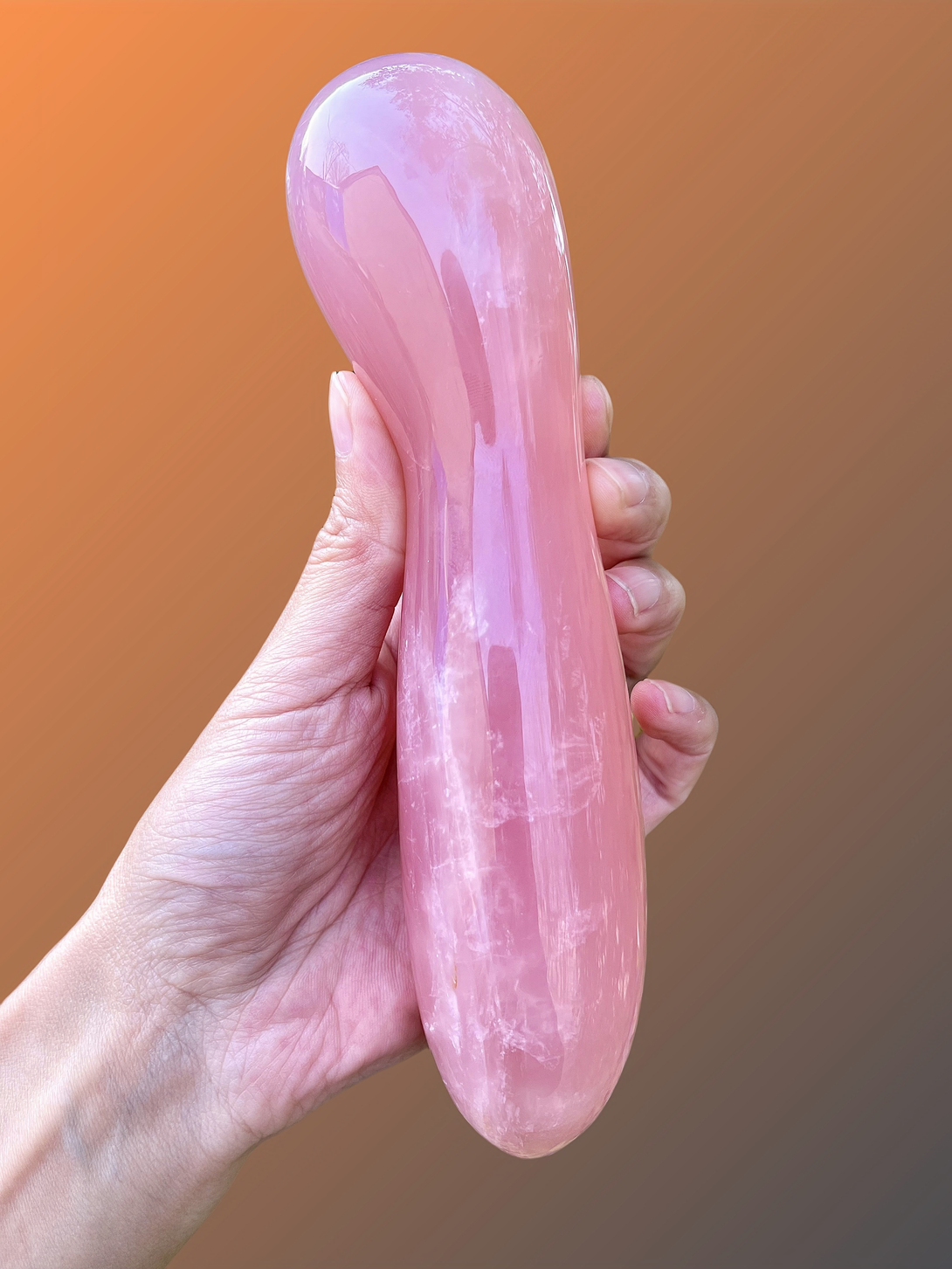 ananke a rose quartz wand