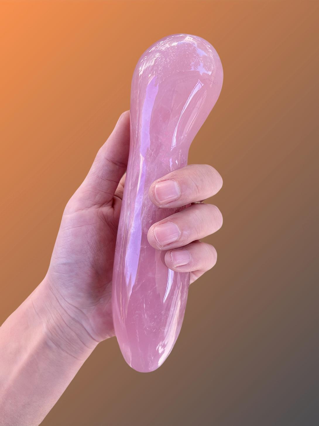 ananke a rose quartz wand